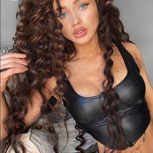 Fashion Nova Tops - NEW🖤HOT LATEX CROP TOP BUSTIER🖤